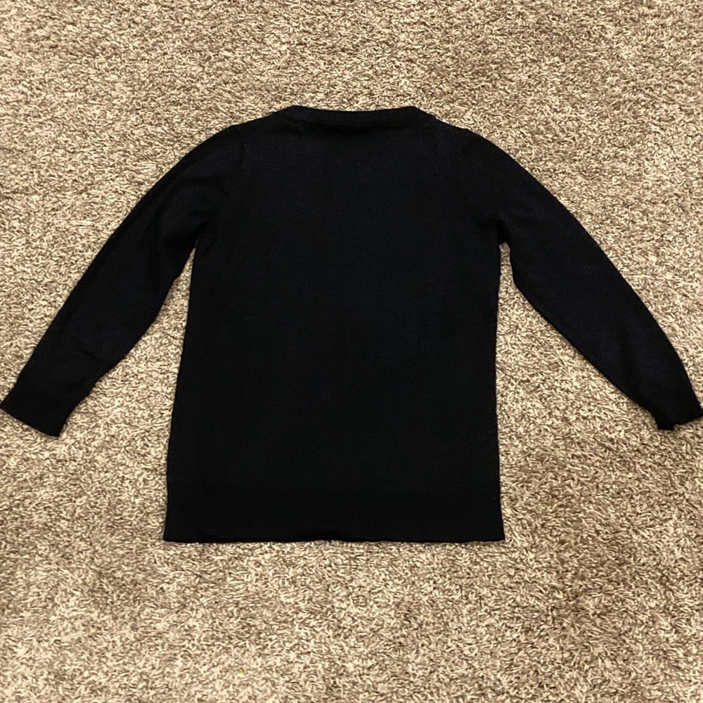 2 J. Crew Womens 100% Merino Wool Pull Over Round Neck XS Shirts 1 Blk 1 Maroon - Picture 11 of 16